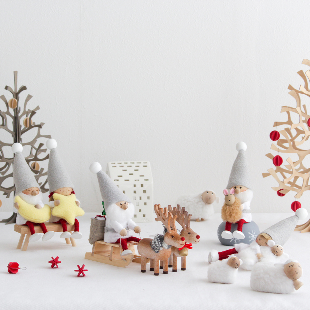 今季完売】ノルディカニッセ 3点 セット お座りねんねサンタ 月 ＋ お