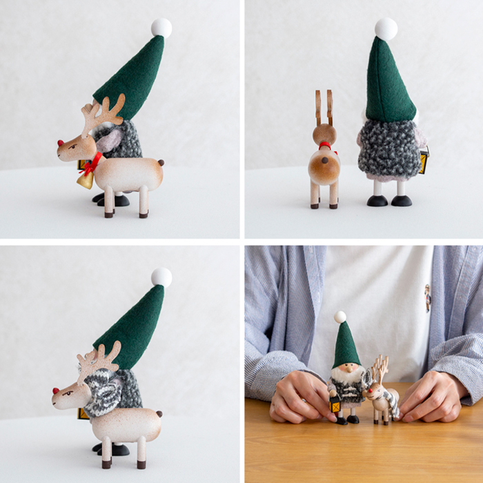 ノルディカニッセ 2025 新作 ランタンを持ったサンタ ＋ トナカイ