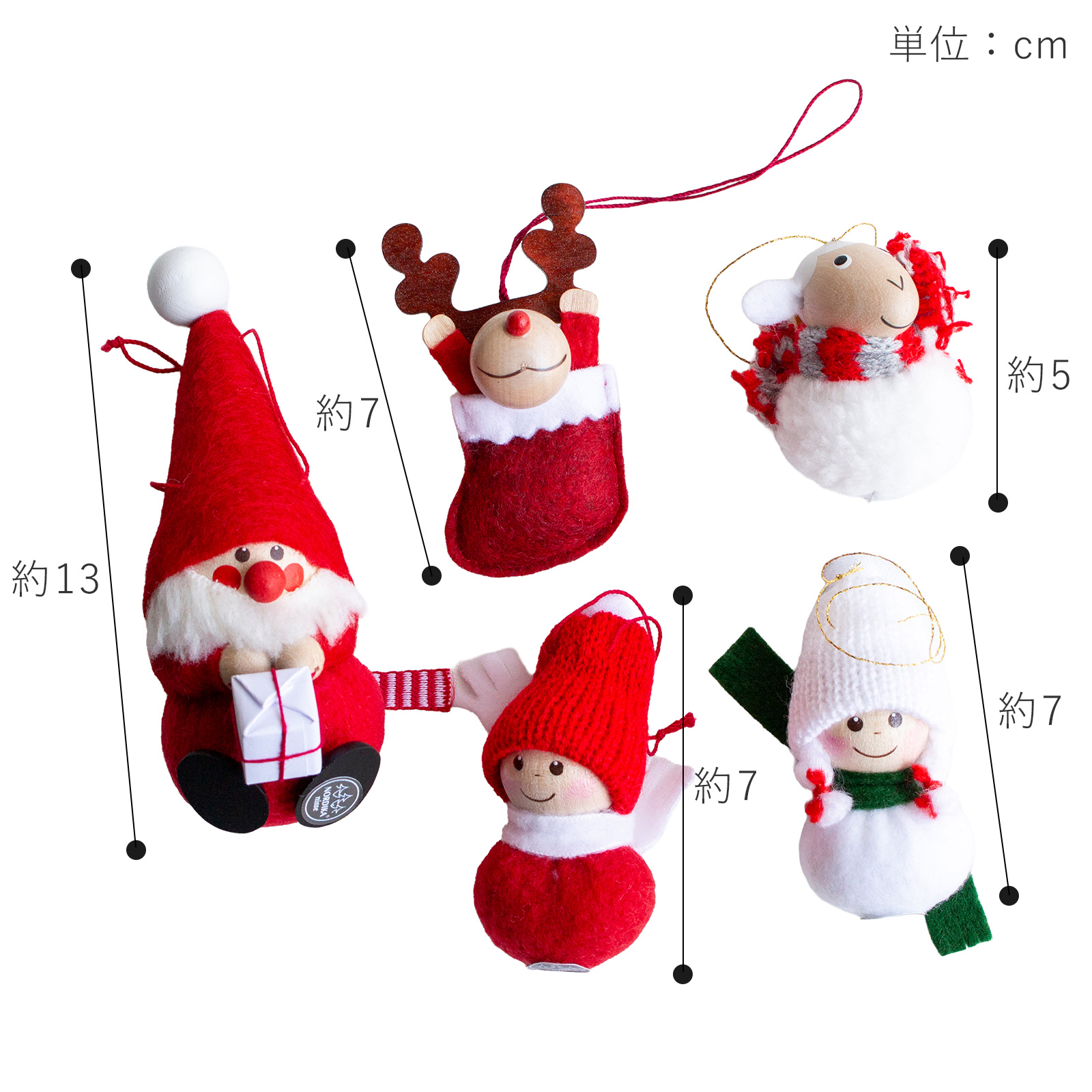 ノルディカニッセ 2025 新作 オーナメント 5点セット NORDIKA nisse