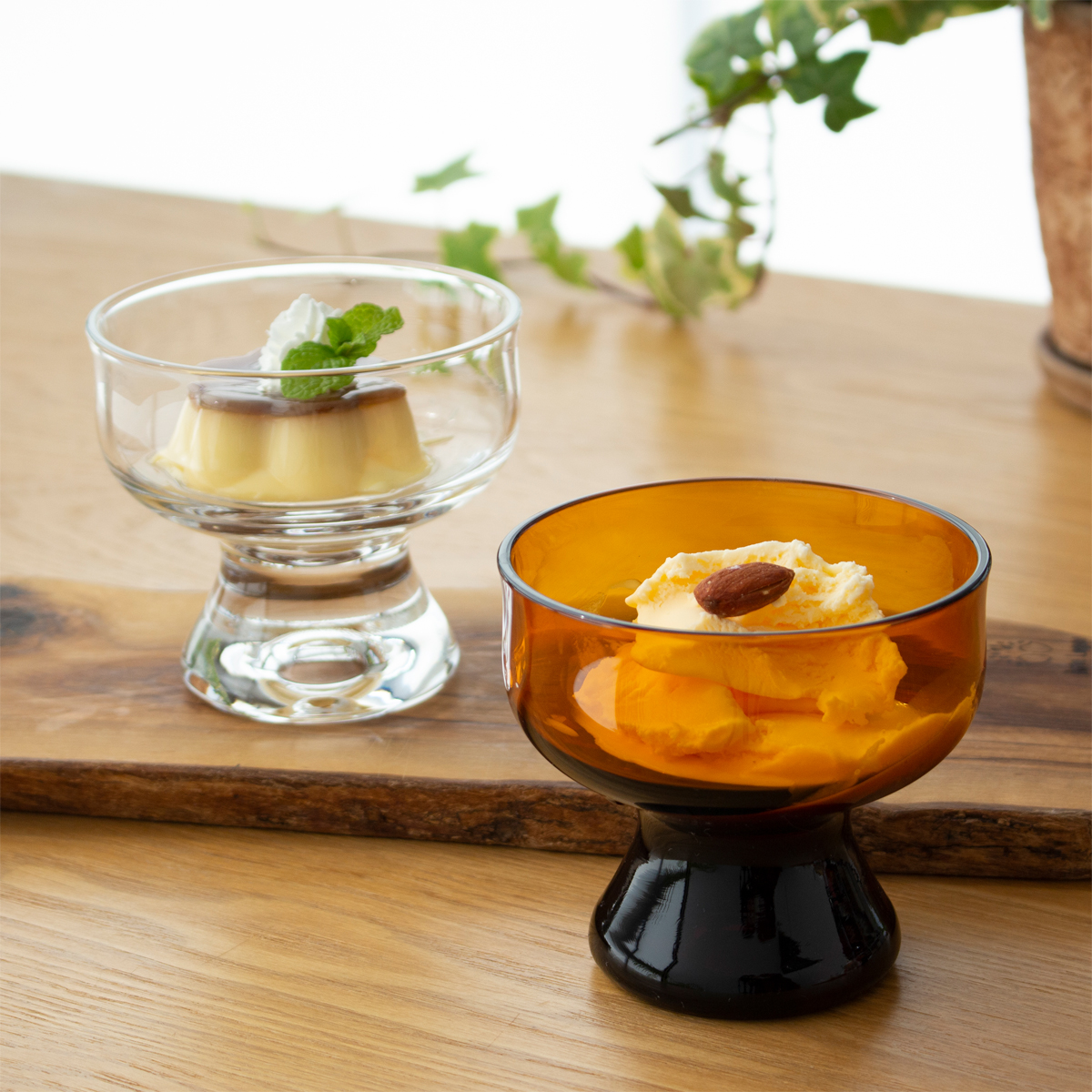 廣田硝子 BYRON サンデー 昭和モダン珈琲 復刻 10cm ガラス コンポート