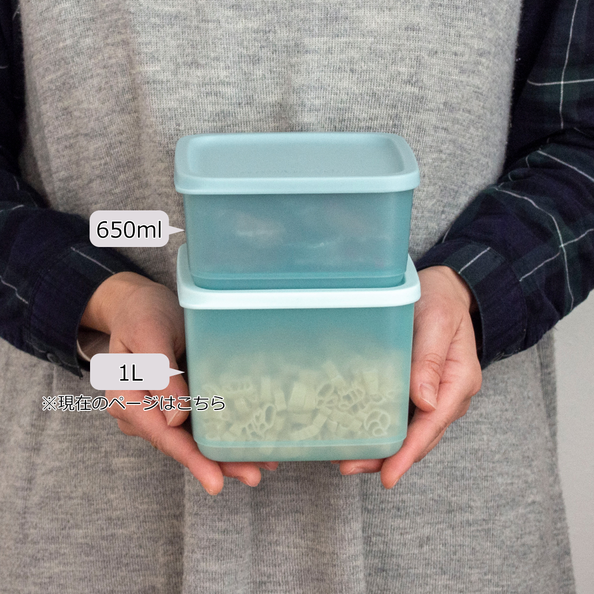 取扱終了］タッパーウェア Tupperware キュービックス スクエア 1L