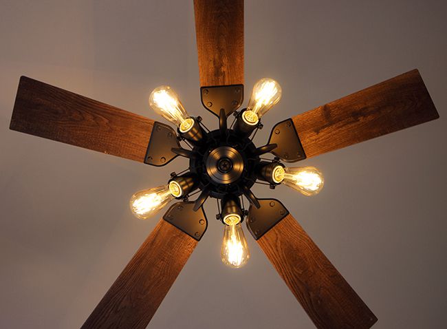 傾斜対応 LED 調光 電球色 5灯 軽量 オーデリック製シーリングファン