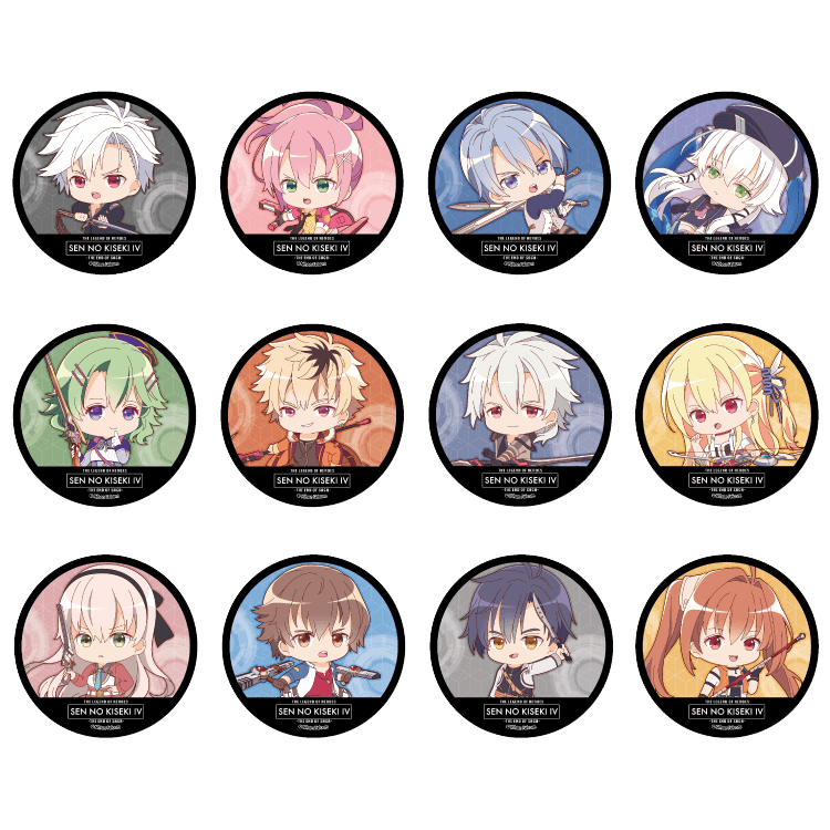 缶バッジ「英雄伝説 閃の軌跡IV」（全12種）（ミニキャラ） | 日本