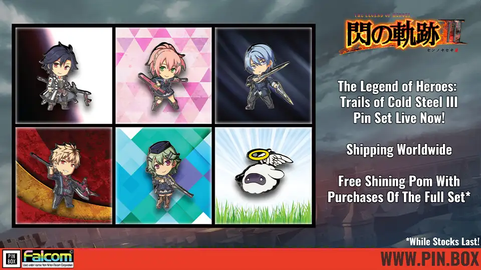 PinBox「軌跡シリーズ」ピンズ新作登場！ | 日本ファルコム 公式サイト