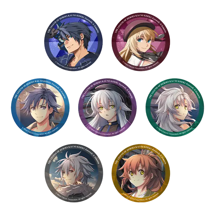 英雄伝説 界の軌跡」メタリック缶バッジセット（全3セット） | 日本