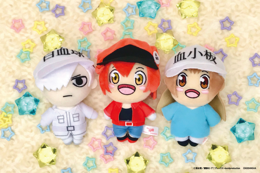 はたらく細胞のマスコットぬいぐるみがプライズで再登場！｜トピックス