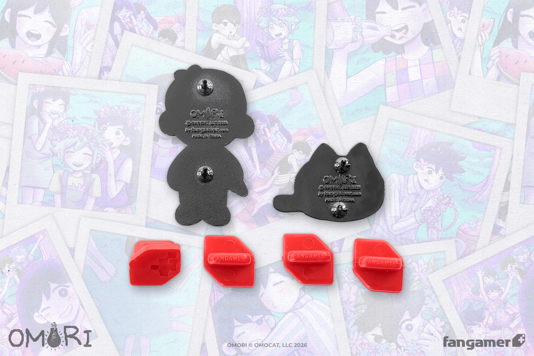 OMORI」－ キャラクターピンバッジセット オモリ - Fangamer Japan