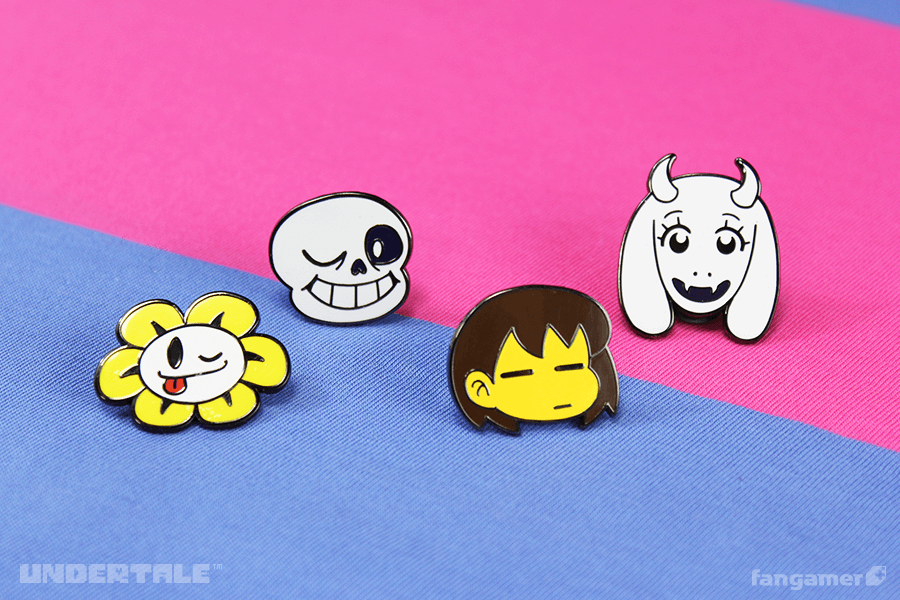 UNDERTALE」－ キャラクターのピンバッジ（セット1） - Fangamer Japan
