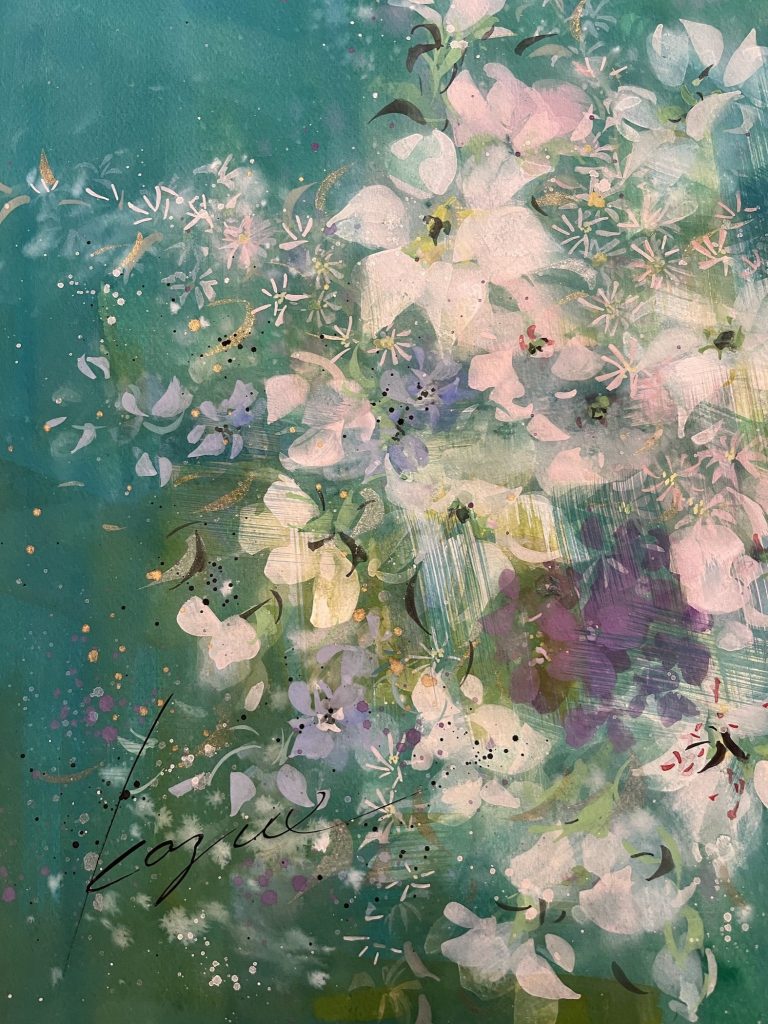 5月晴れ | 堀井かずえ | 花の絵ファンタジック水彩画