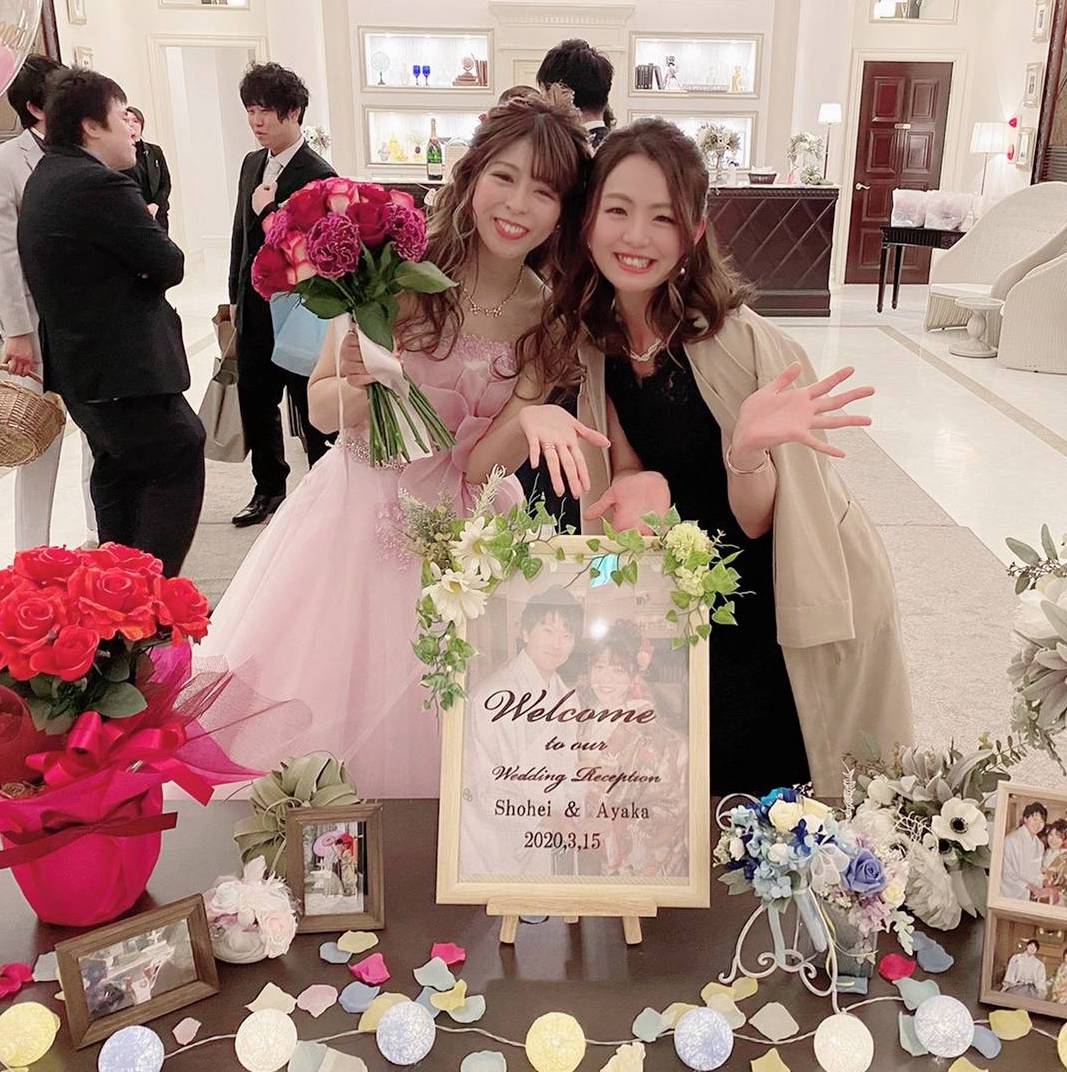 親友の手作りウェルカムボードで心温まる結婚式を♡*＊ | 美花嫁図鑑
