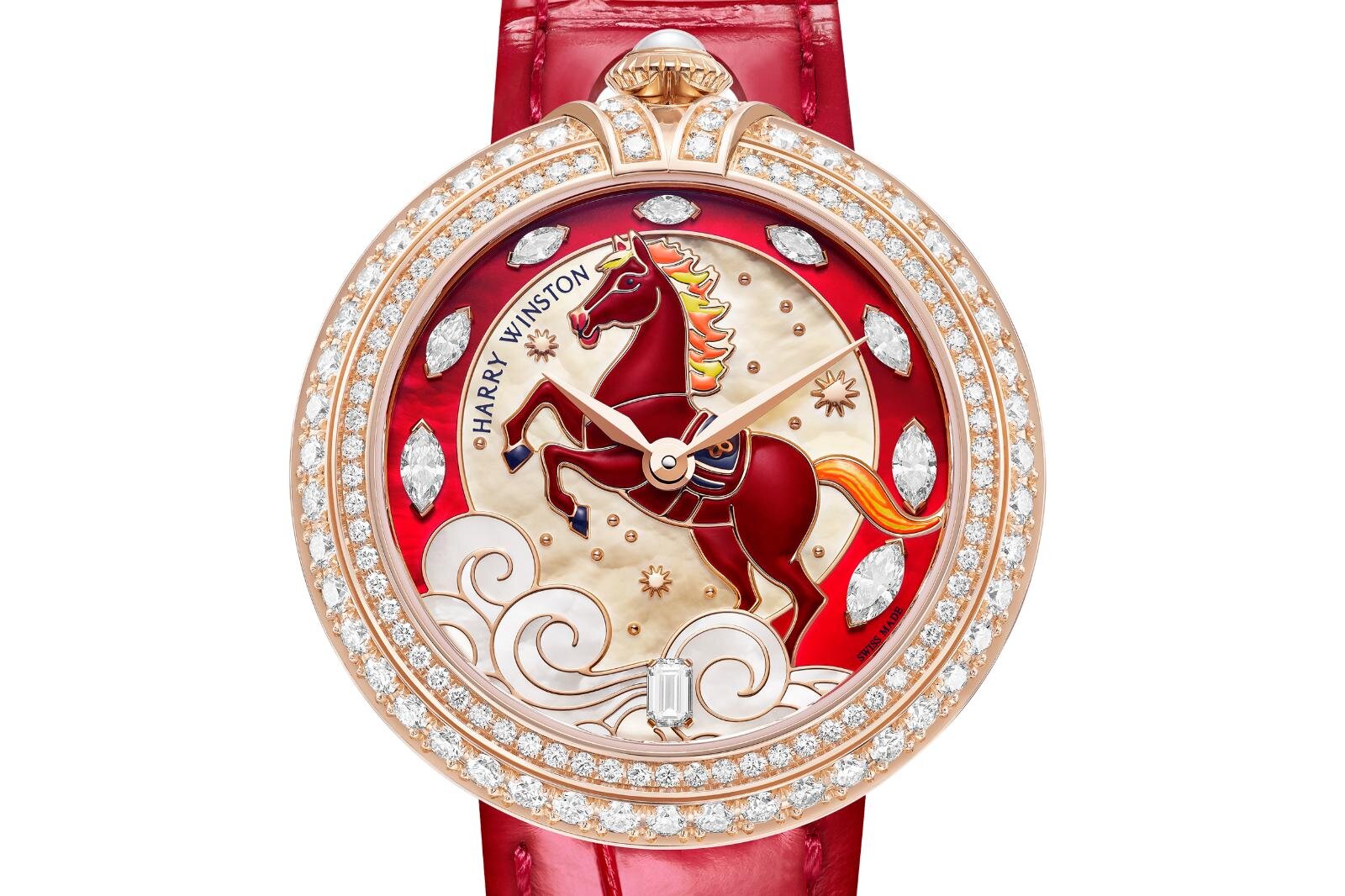 ハリー・ウィンストン“燃えるような赤い馬”主役の腕時計、マザー・オブ