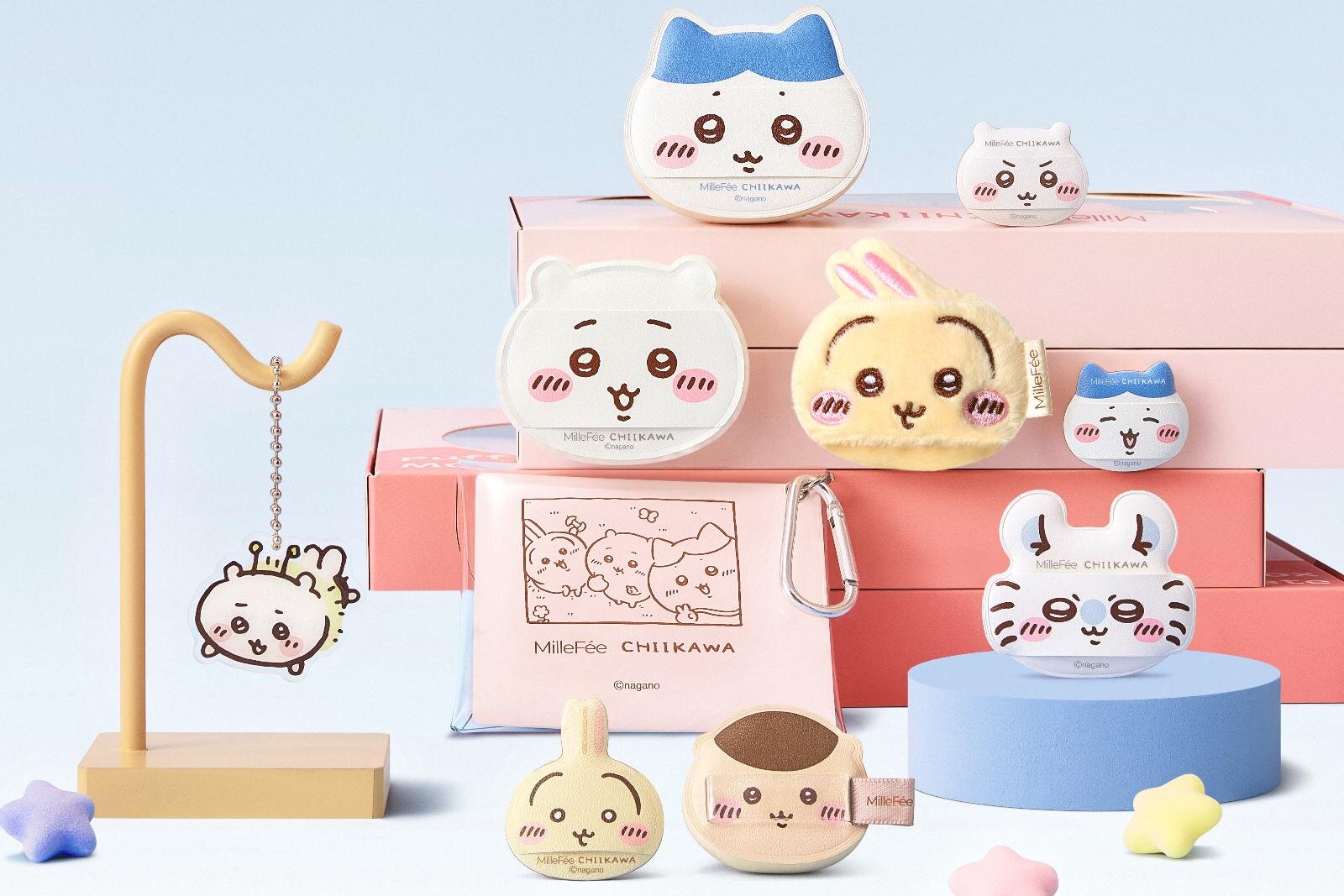 ミルフィー「ちいかわ」万能パフセット、ハチワレ＆うさぎたちの癒し