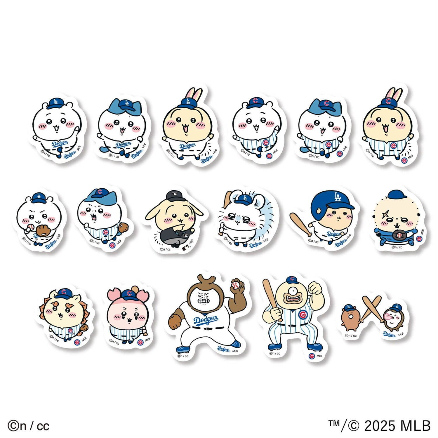 ちいかわ×MLB 東京シリーズ」限定グッズ、うさぎやハチワレたちが