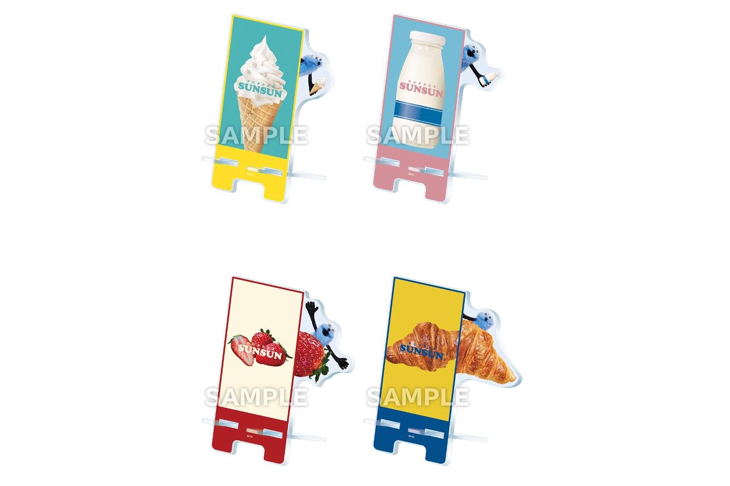 ローソン×パペットスンスン、メロンパンケーキ入りギフト缶やエコ