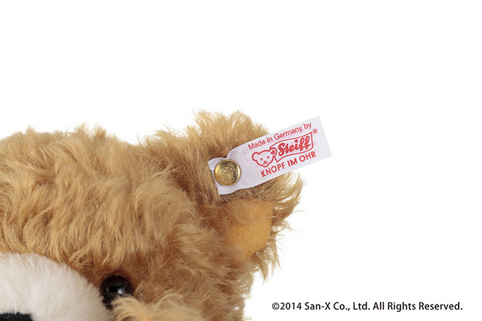 シュタイフ×リラックマのテディベアが限定発売 - 背中のチャック、胸