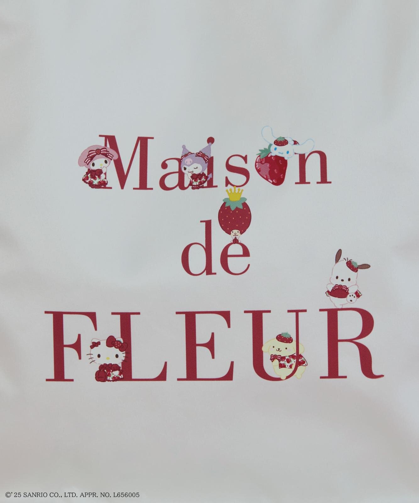 メゾン ド フルール×サンリオ「月間いちご新聞」”いちご柄衣装”の