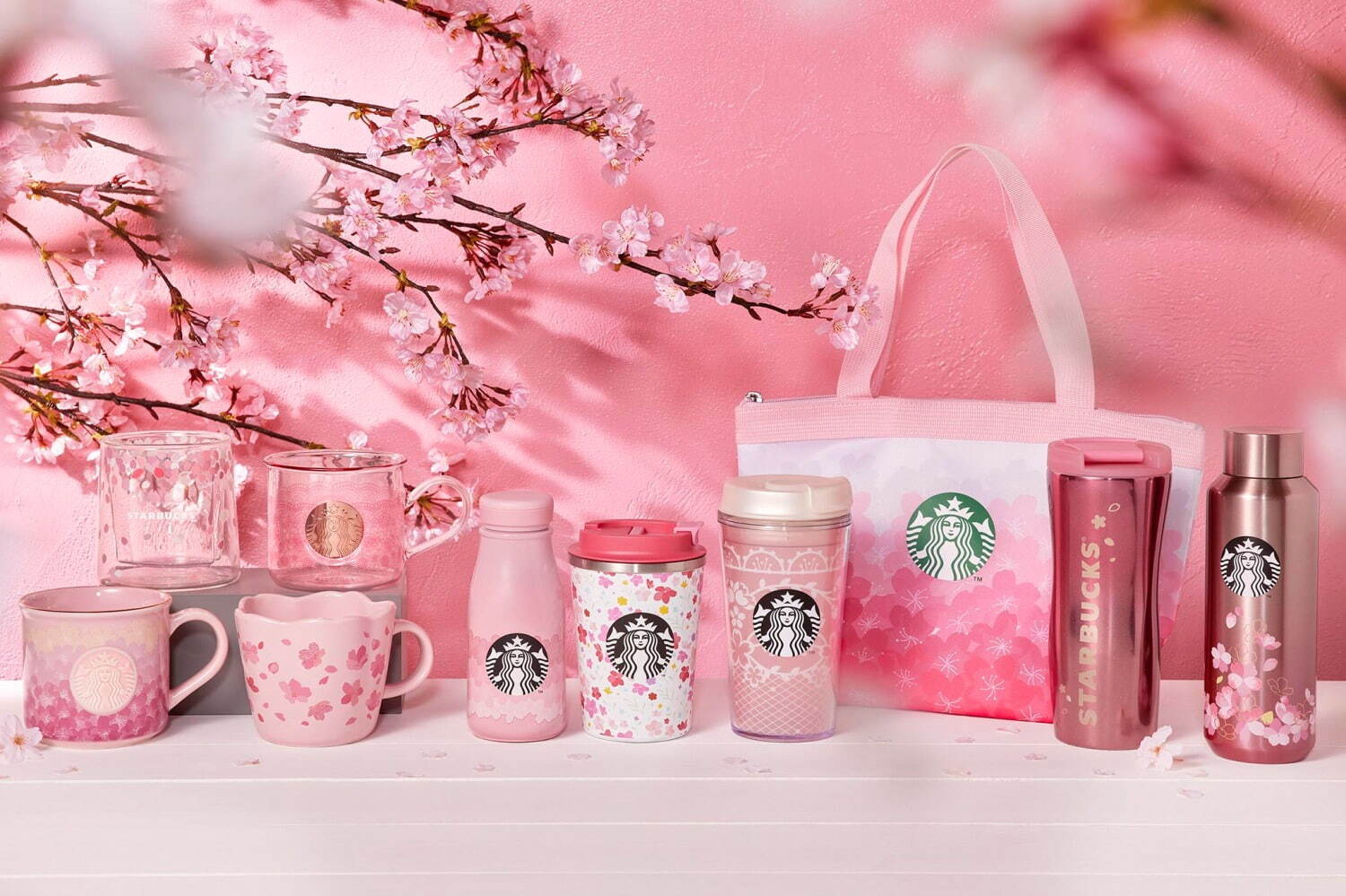 スタバ「SAKURAシリーズ」限定グッズ第2弾、満開のさくらを表現した