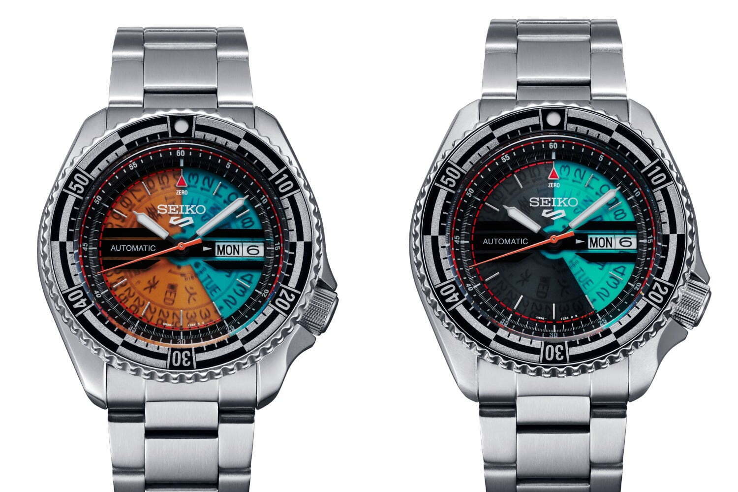 セイコー 5スポーツ×河村康輔“コラージュ”ダイヤルの腕時計