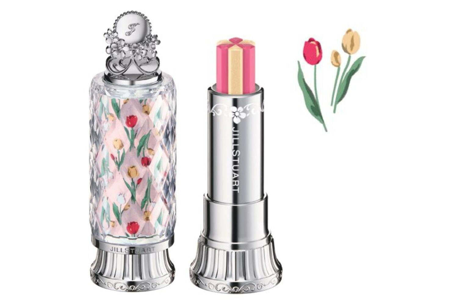 ジルスチュアート「誕生花」イメージの花束リップ全12種、“バースデー