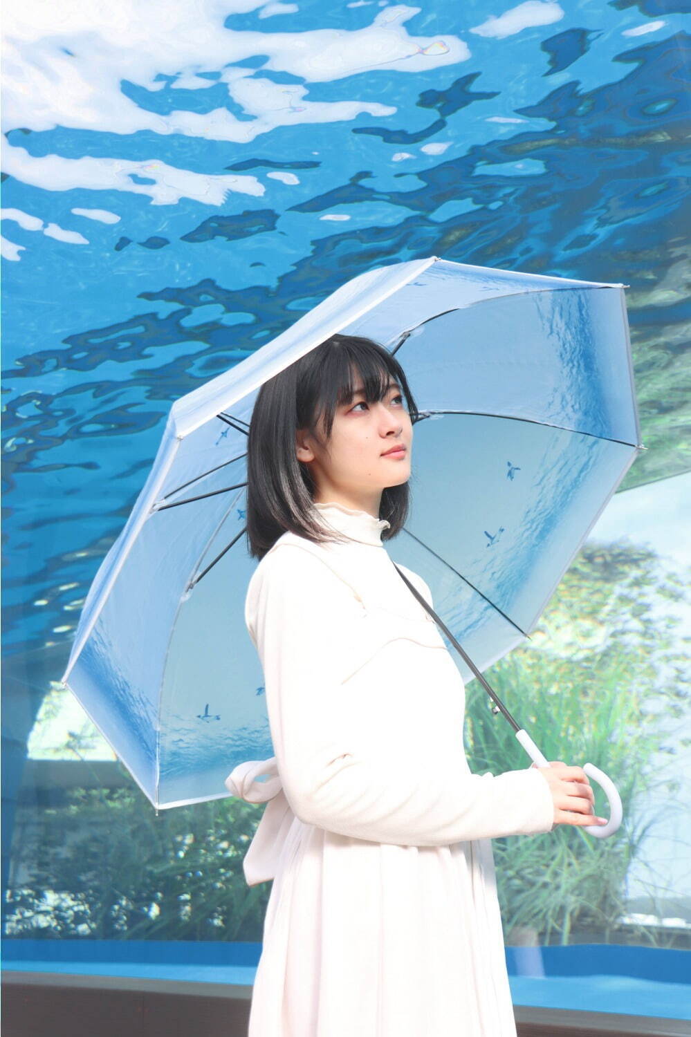 Wpc.×サンシャイン水族館“天空のペンギン”が雨傘に！羽ばたくペンギン