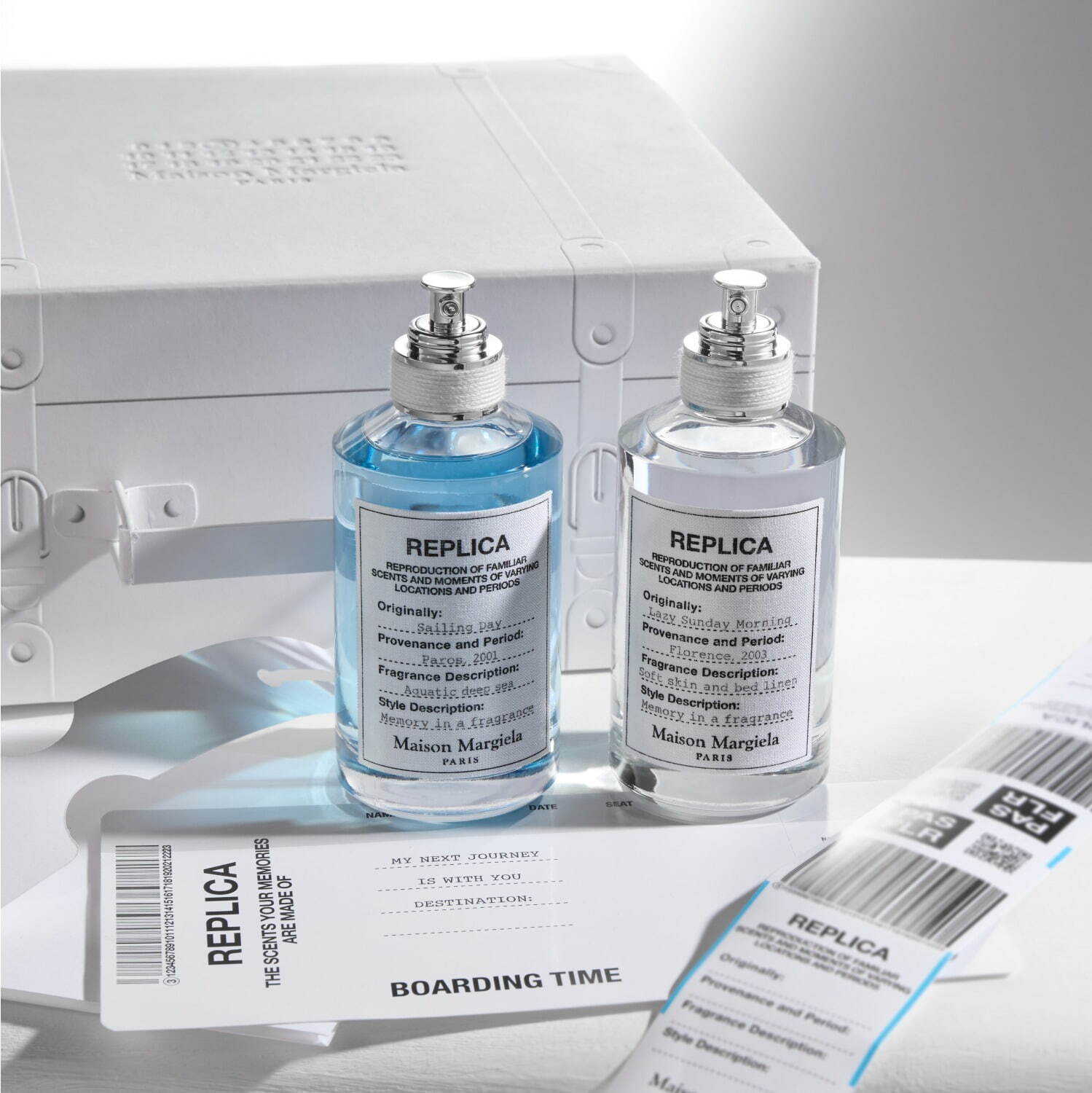 メゾン マルジェラ「レプリカ」フレグランス、“スーツケース型BOX入り