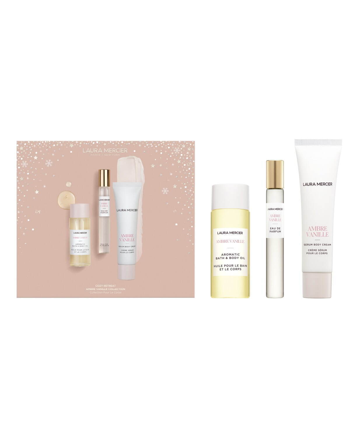 ローラ メルシエ24年クリスマスコフレ第2弾、“美容液級”バニラ香る