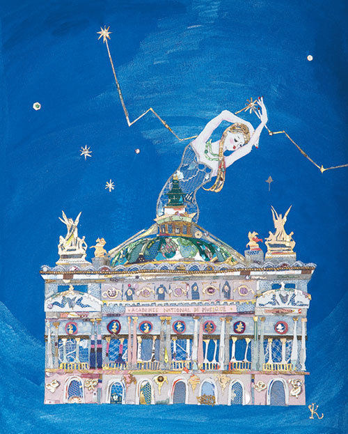 コラージュで夢物語を描く、イラストレーター長谷川洋子の個展