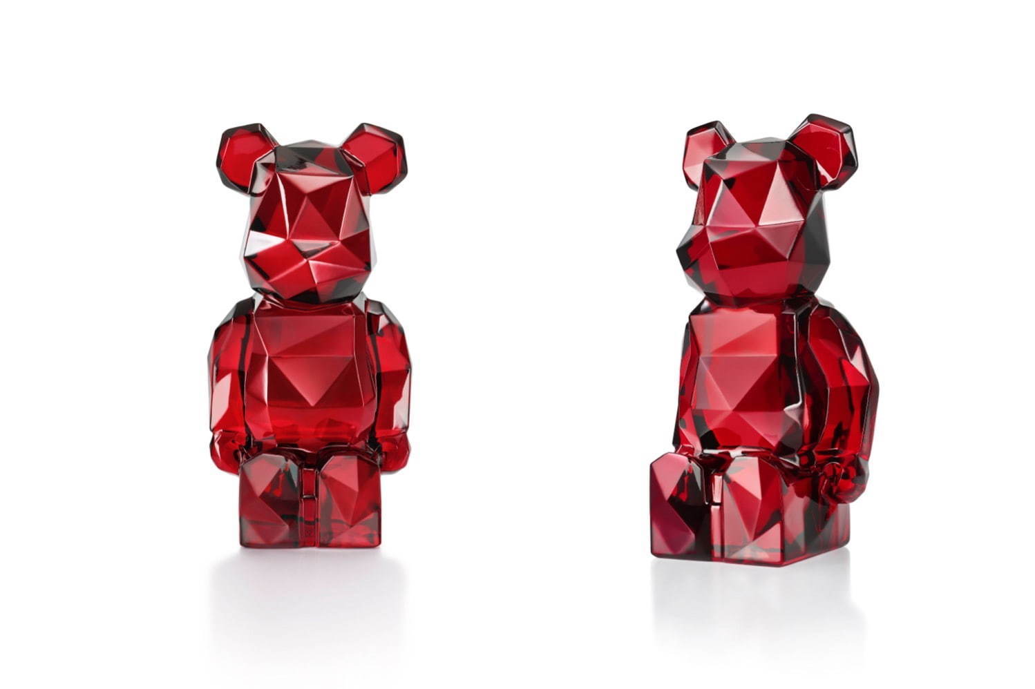 バカラの“ポリゴン×クリスタル”ベアブリック、藤原ヒロシの