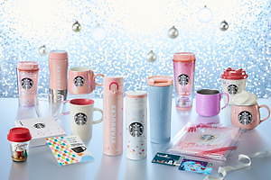 スターバックスのクリスマス限定グッズ第2弾、ホログラム輝くマグや