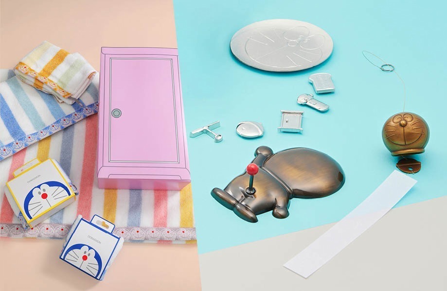 ドラえもん未来デパート」銀座三越に限定ショップ、ドラえもんプリント