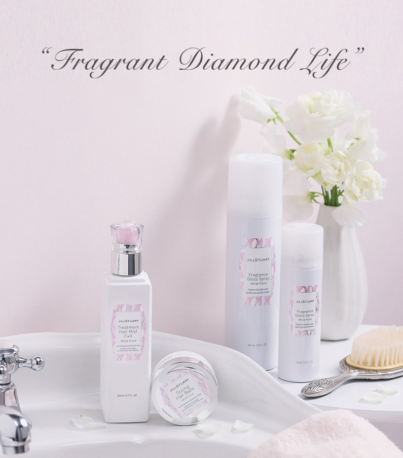 ジルスチュアート21年夏「ホワイトフローラル」香るヘアスプレー