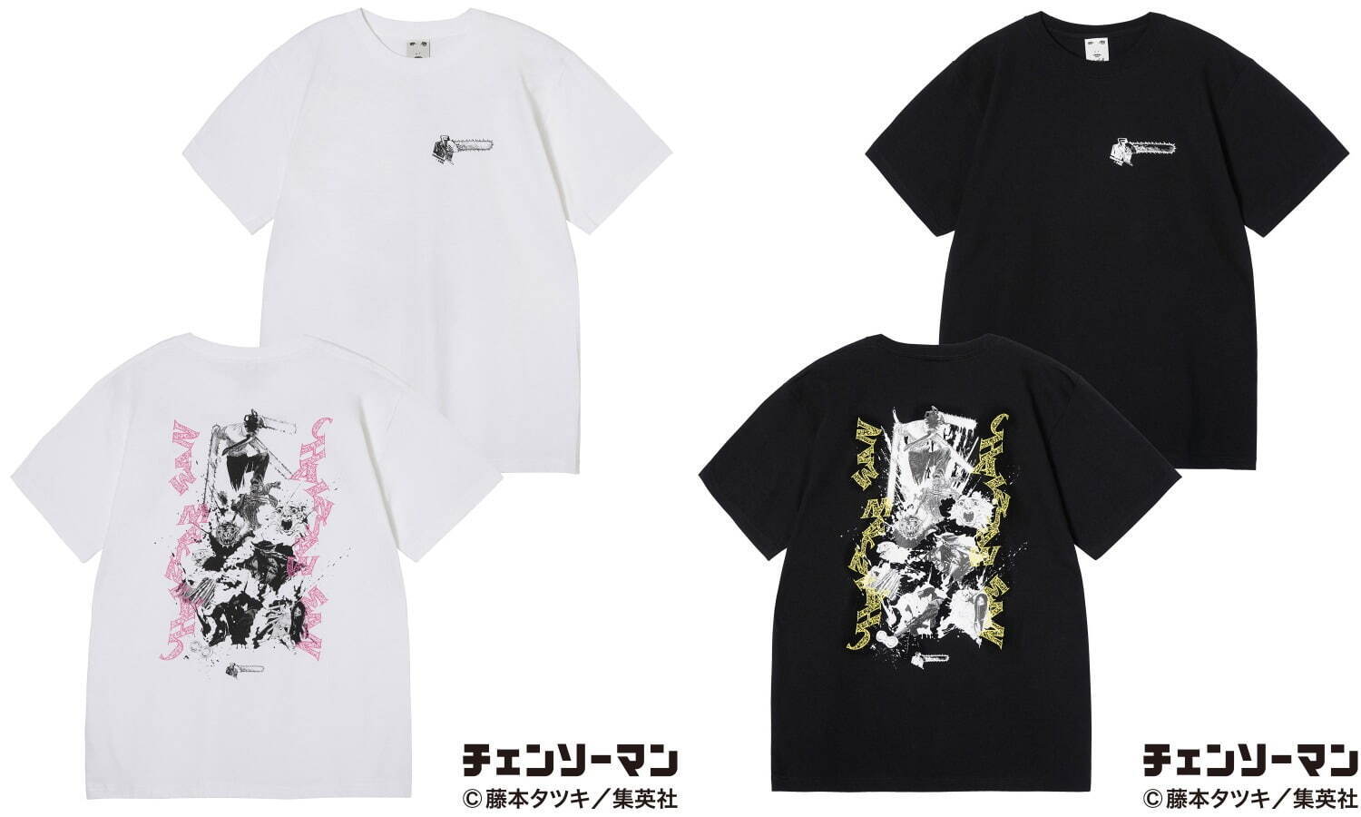 X-girl×漫画『チェンソーマン』のTシャツ、デンジ＆アキを描いた