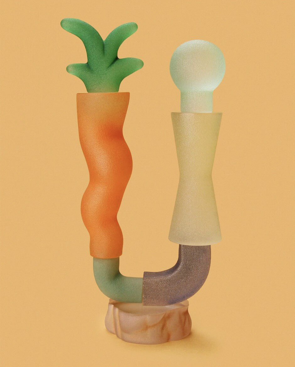 ガラス作家の高橋漠がスパイラルで作品展を開催、新作や特製ポスターの