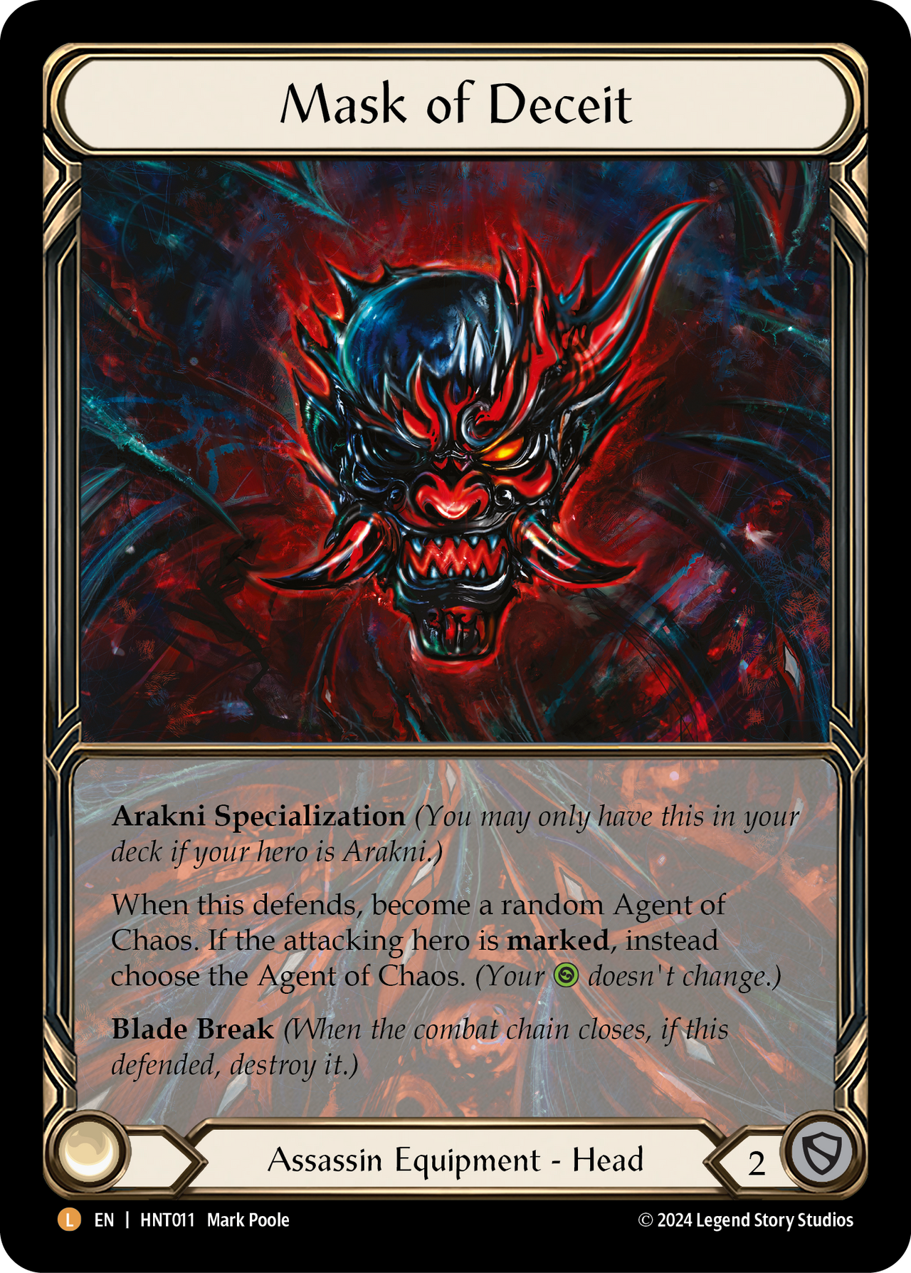 Mask of Deceit (Extended Art) - The Hunted - Flesh & Blood TCG