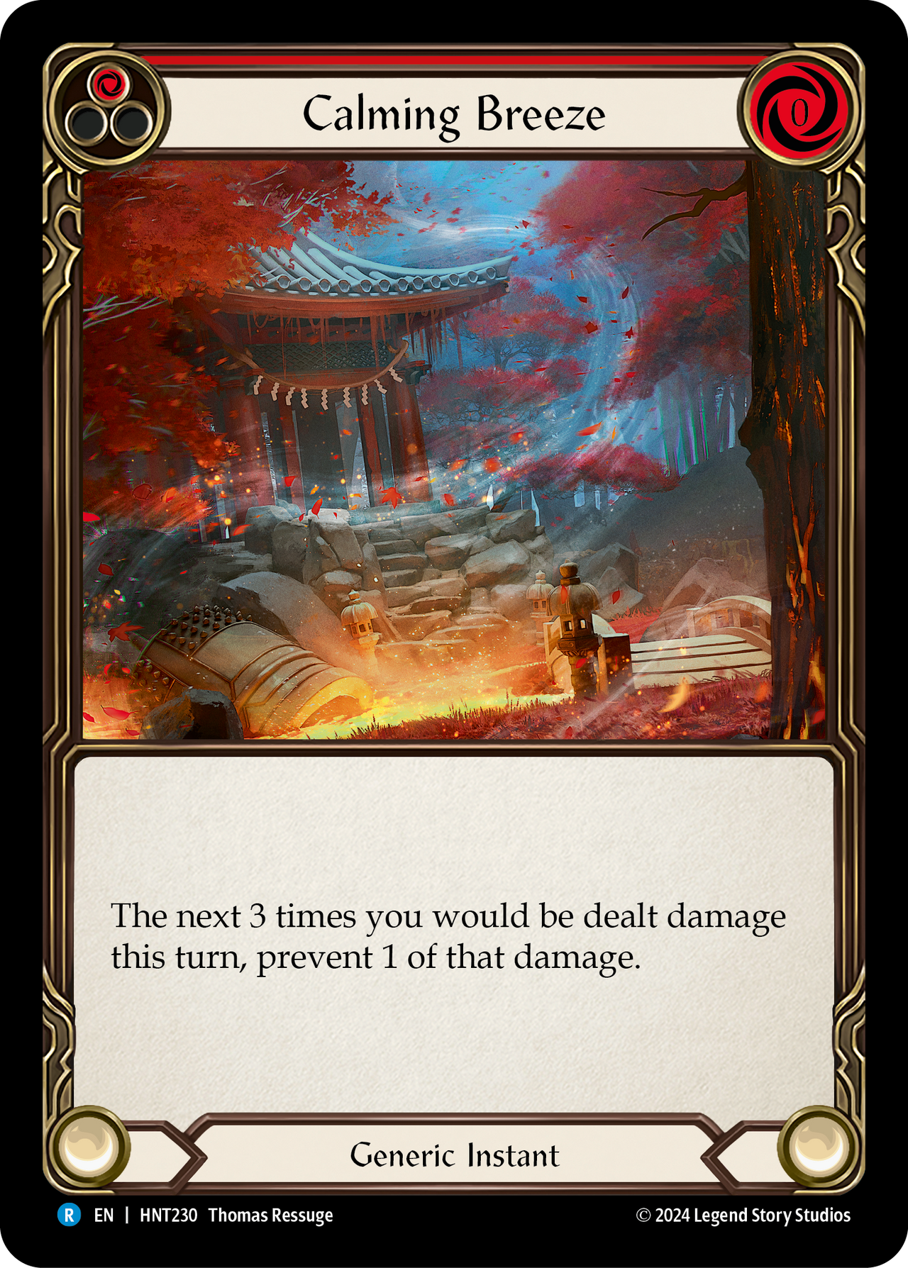 Calming Breeze (Red) - The Hunted - Flesh & Blood TCG - FaB Foundry