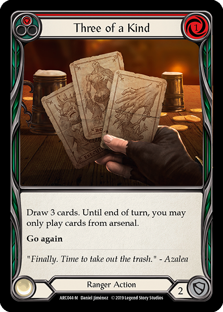 Three of a Kind - Flesh & Blood TCG - Arcane Rising – FaB Foundry