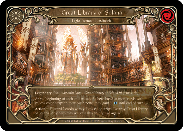Great Library of Solana - Flesh & Blood TCG - Monarch – FaB Foundry