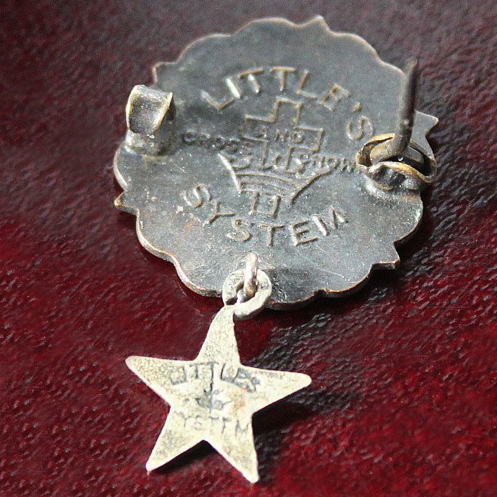 USAヴィンテージピンバッジ赤・星付｜キリスト教聖品UNITED BRETHREN