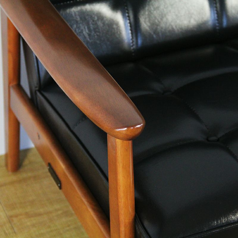 カリモク60 Kチェア2シータースタンダードブラック（ウォールナット色