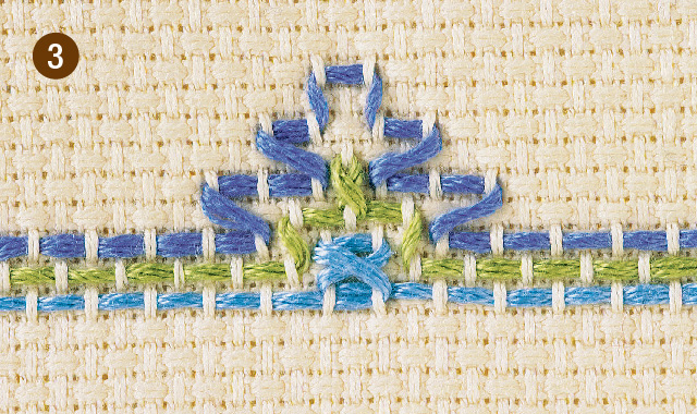 模様と糸のグラデーションが美しい、スウェーデン刺繍のやり方