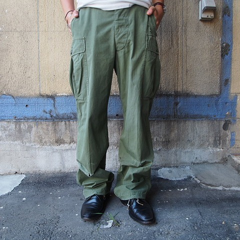 60's US.MILITARY ジャングルファティーグパンツ 1st W27-29 60年代