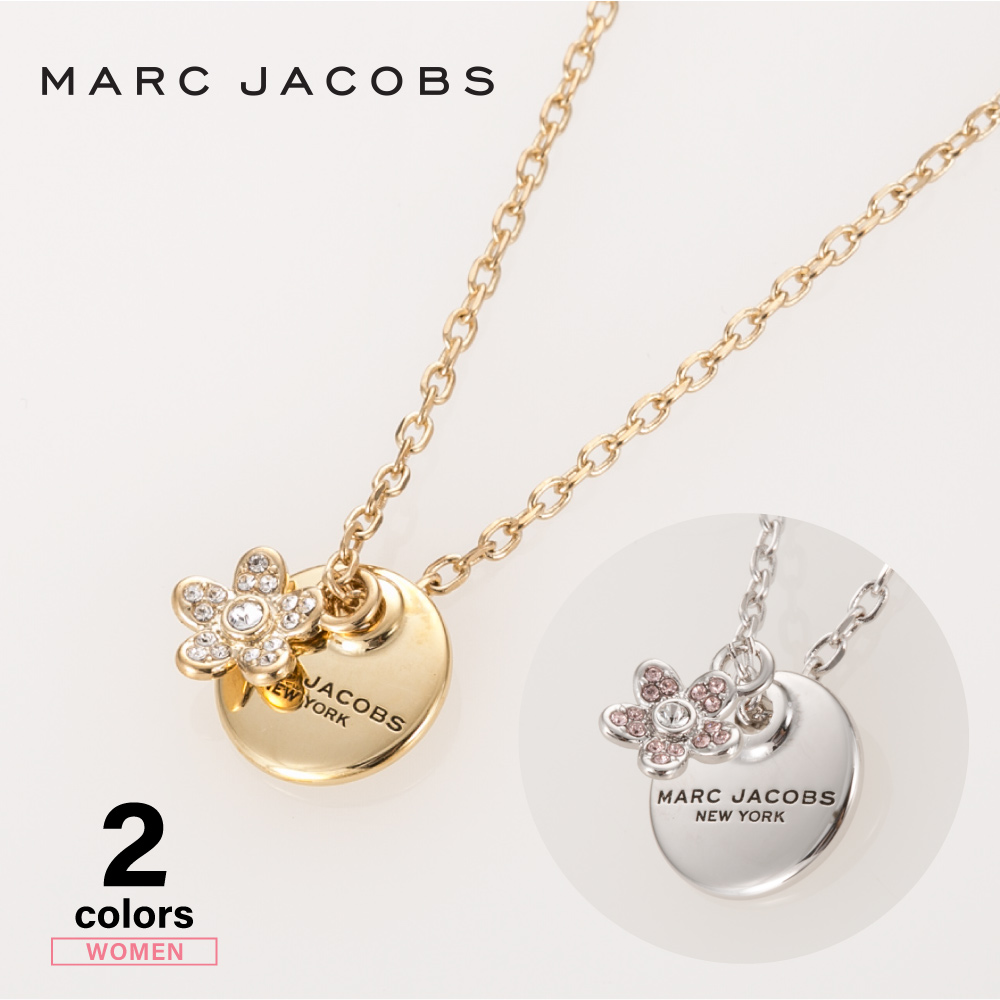 マークジェイコブス MARC JACOBS ネックレス MJ COIN DAISY CRYSTAL