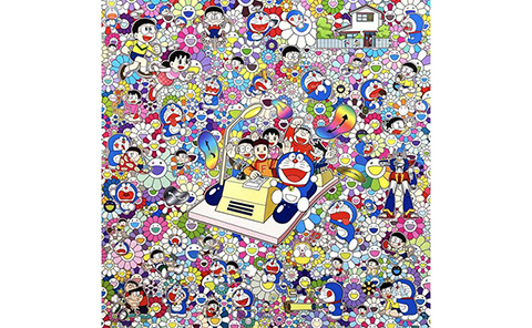 藤子F不二雄先生とタイムマシーンでどこまでも』村上隆 | 絵画・アート