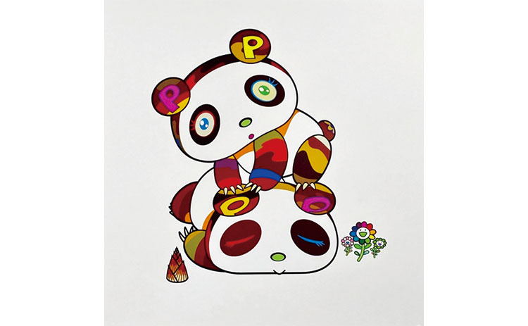 のび太とドラえもんがお花の中にいます』村上隆 | 絵画・アート販売