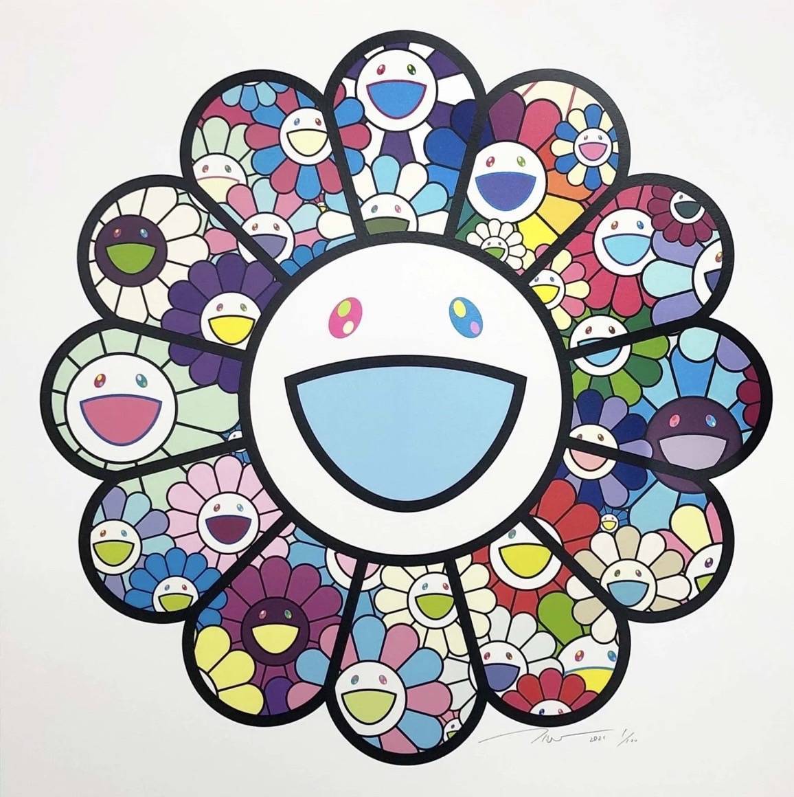 パステルカラーのお花たち』村上隆 | 絵画・アート販売 ギャラリー