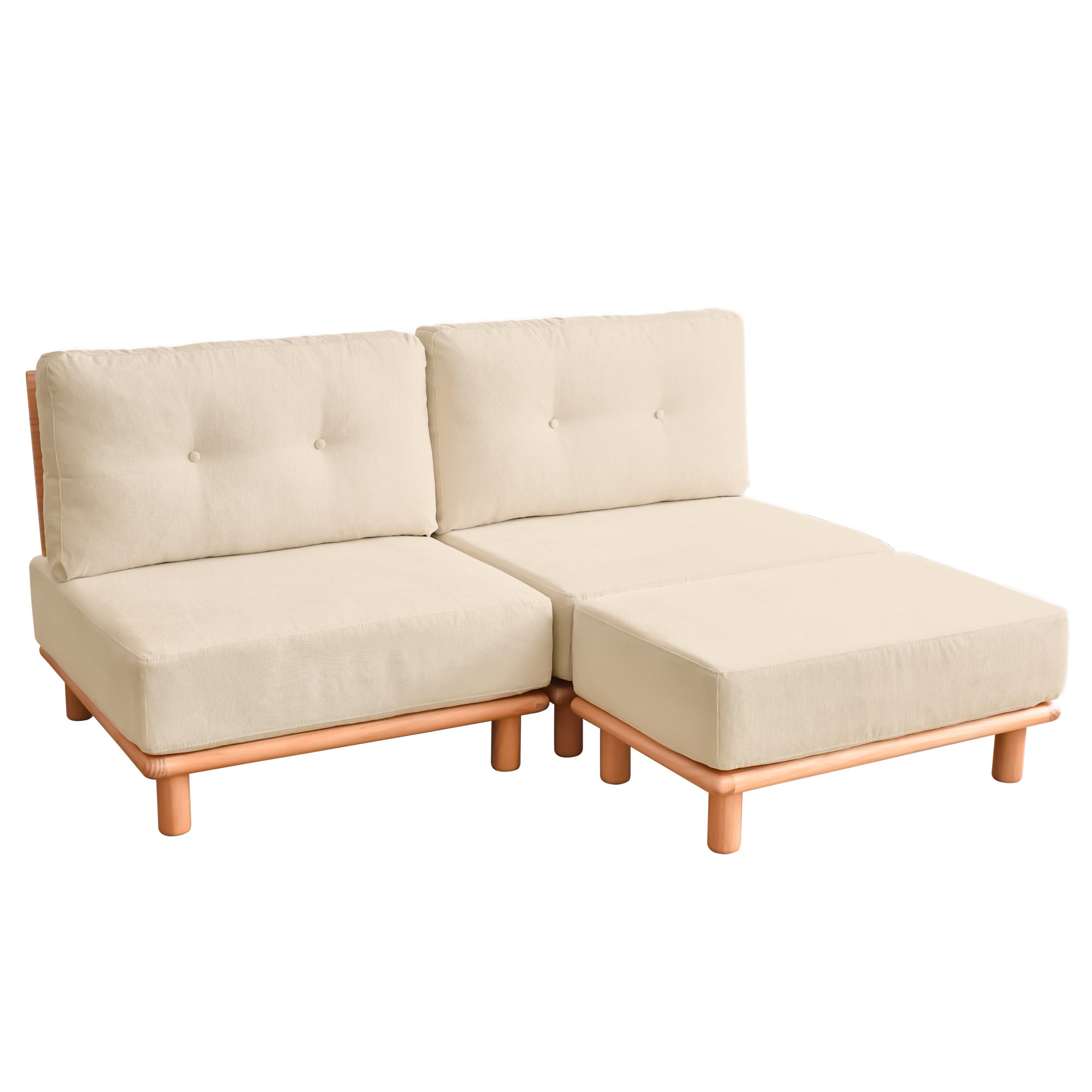 あす着] 幅162cm ソファ 2人掛け オットマン付き ソファー ソファ