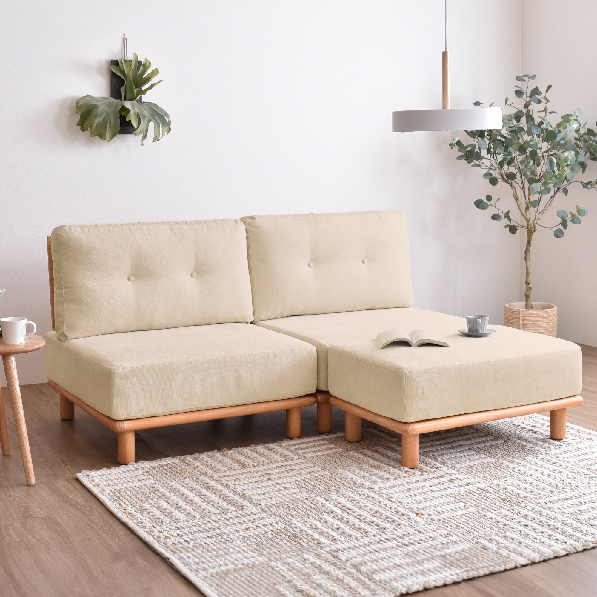 あす着] 幅162cm ソファ 2人掛け オットマン付き ソファー ソファ