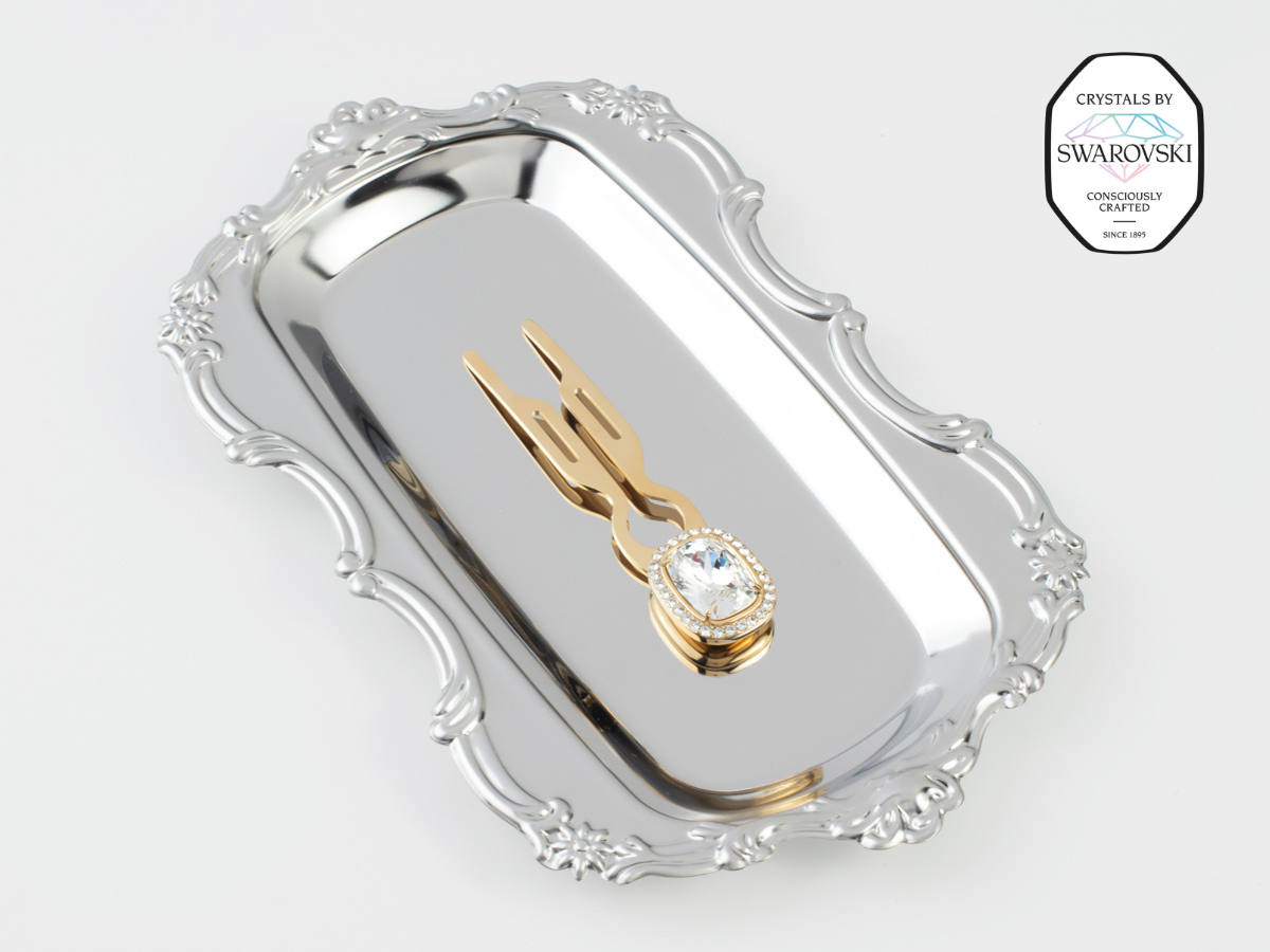 Nº1 Hairpin Pendant | with Swarovski® 10 Carat Crystal Halo Cut