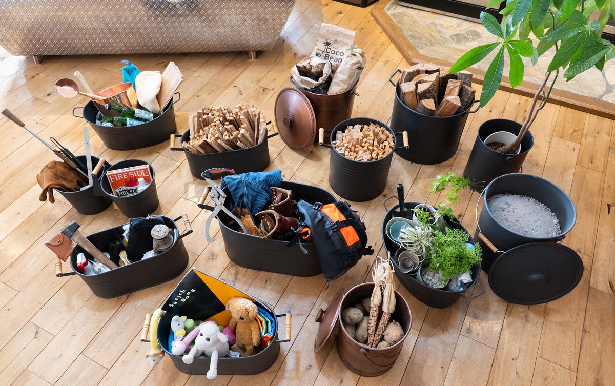 ラウンドウッドストッカー（小）｜製品を見る｜薪⽕の総合商社