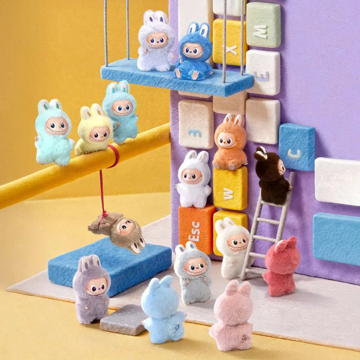 Labubu The Monsters PIN FOR LOVE Series Plush Pendant Blindbox